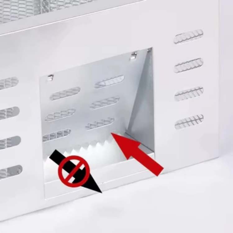 Trampa reutilizable de acero inoxidable para ratones, control de plagas humano en el hogar.