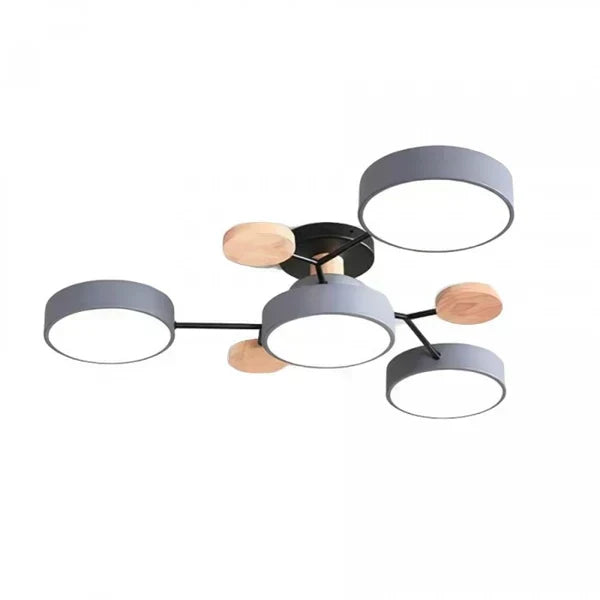 Candelabro LED moderno, ramificado y escandinavo, perfecto para la iluminación del hogar.