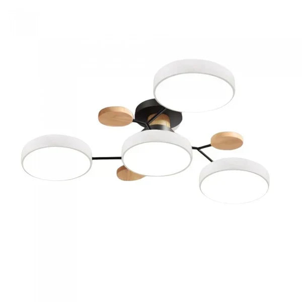 Iluminación de techo LED, candelabro ramificado estilo escandinavo, luz decorativa moderna.