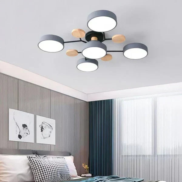 Candelabro ramificado LED, estilo escandinavo, iluminación de diseño para cualquier hogar.