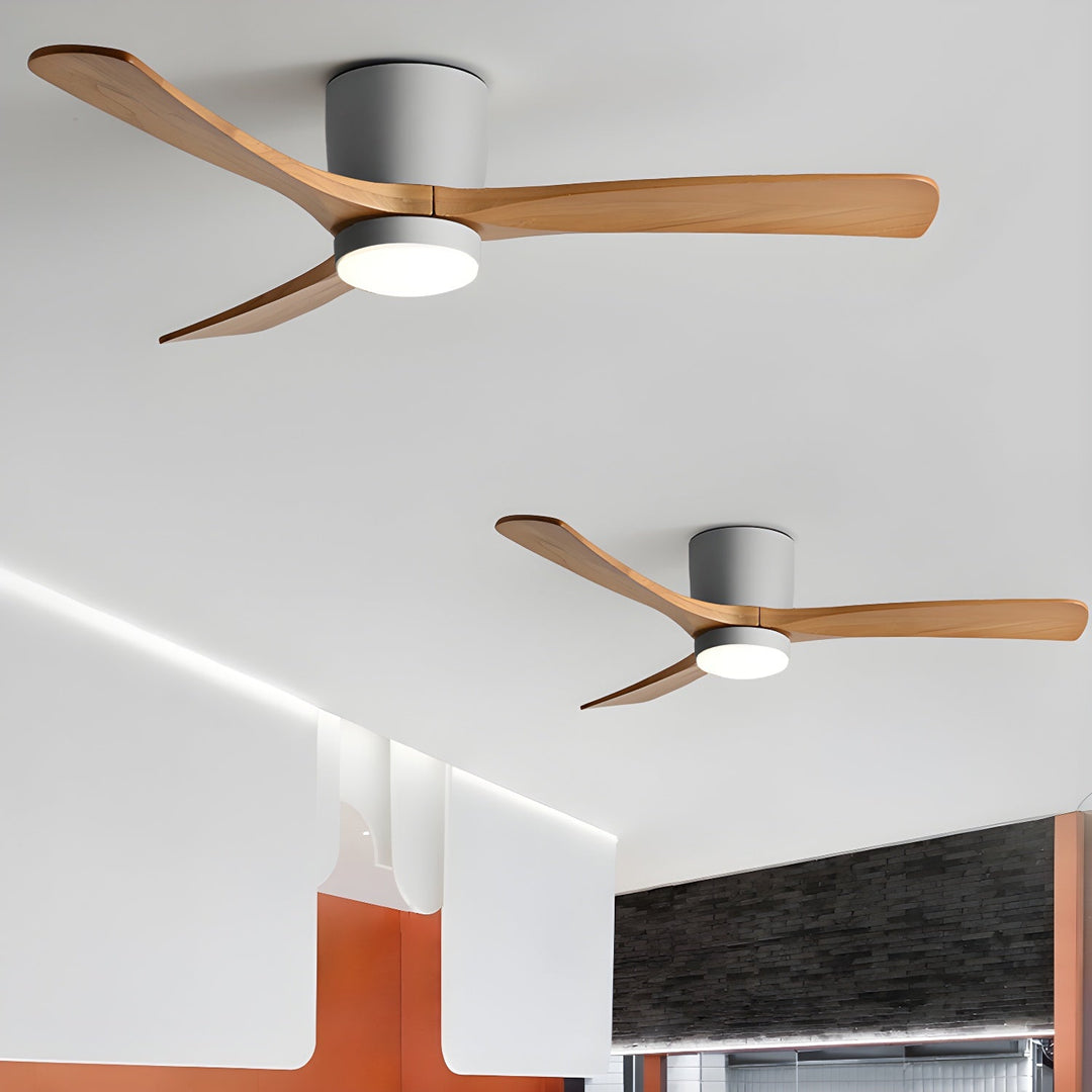 Ventilador de techo decorativo moderno con luz LED, estilo nórdico, para cualquier habitación.