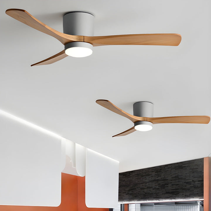 Ventilador de techo decorativo moderno con luz LED, estilo nórdico, para cualquier habitación.
