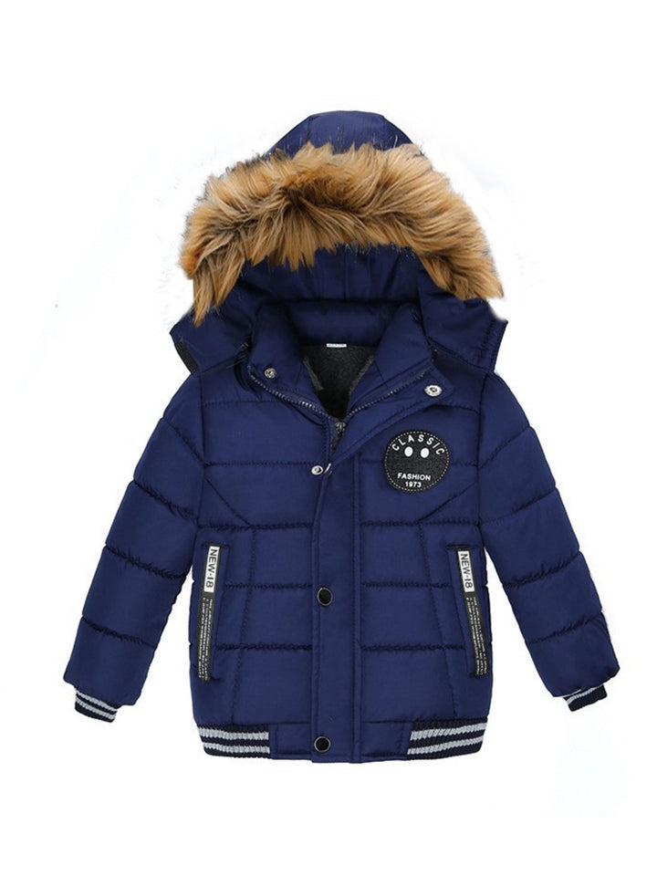 Chaqueta acolchada infantil de invierno, con capucha para máxima calidez y confort.