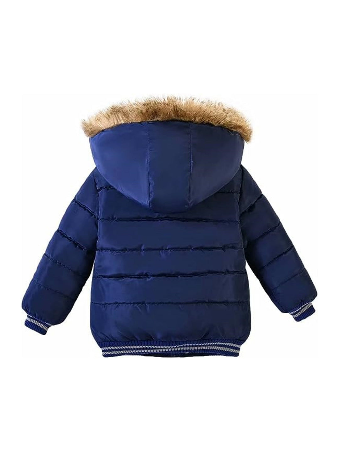 Abrigo de invierno para niños, acolchado con capucha, brinda calor y protección contra el frío.