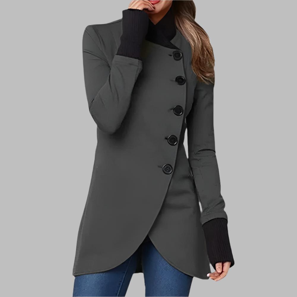 Elegante chaqueta acolchada de mujer con capucha, ideal como abrigo casual para protegerte del invierno.