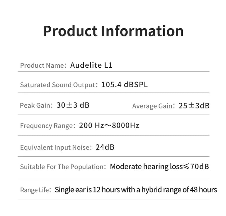 Audífono digital unisex, fácil de usar. Mejora tu audición con tecnología simple y discreta.
