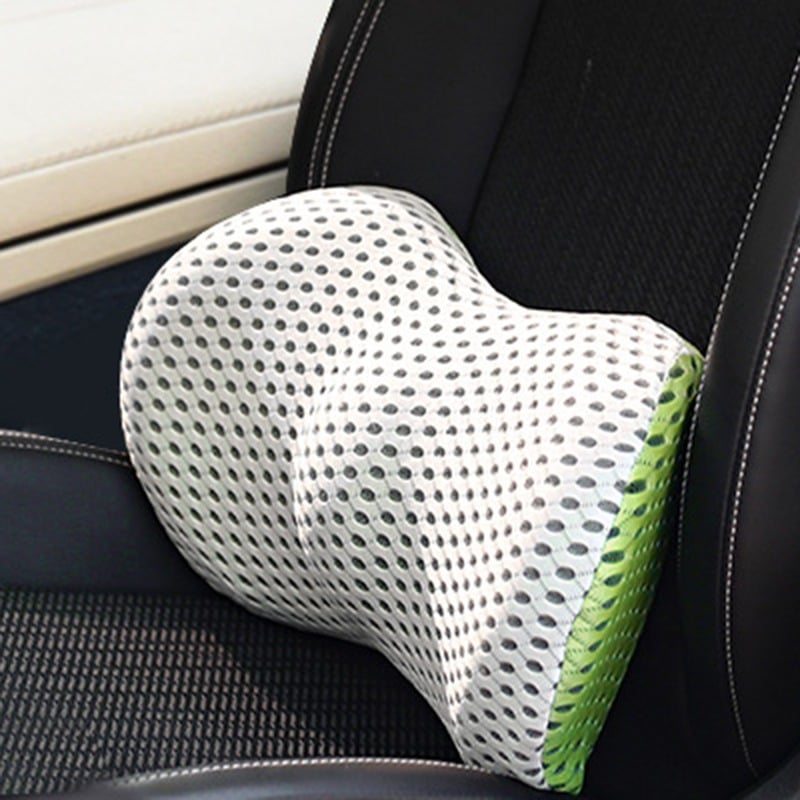 Almohada lumbar ergonómica para mejorar la postura y el bienestar en la oficina y hogar.