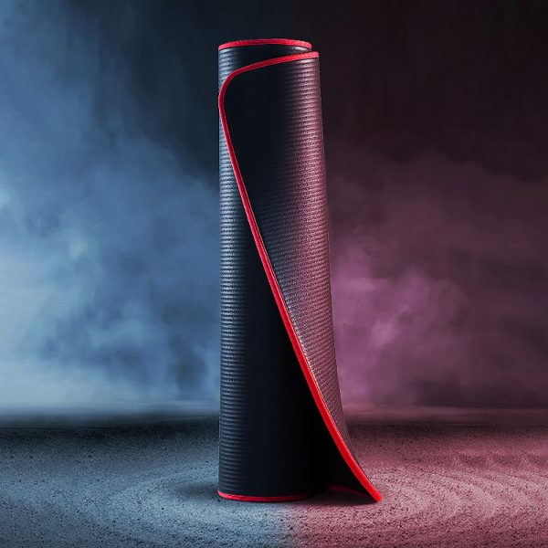 Esterilla de yoga para hombres, antideslizante, alta densidad, para fitness, pilates y entrenamiento en casa.