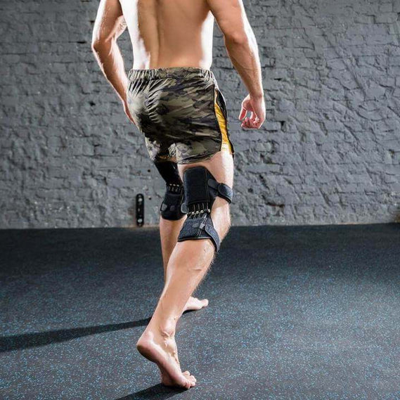 Estabilizador de rodilla de potencia, protege articulaciones, reduce el dolor y mejora rendimiento en deporte.
