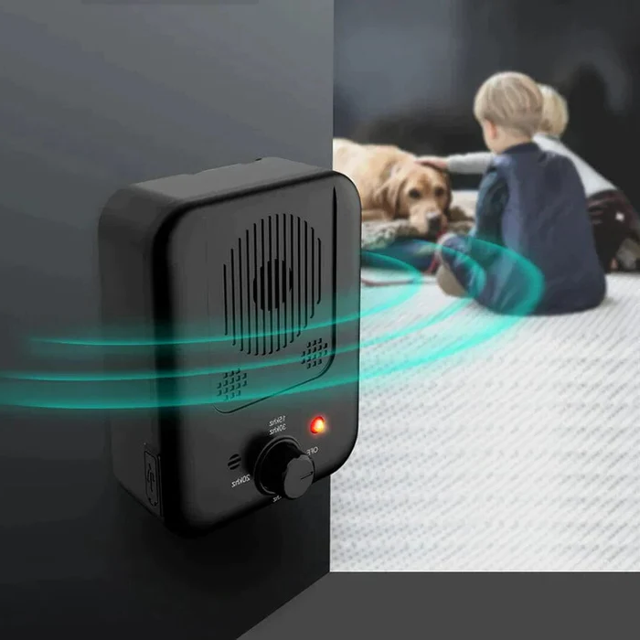 Dispositivo ultrasónico antiladridos para perros, silencioso y eficaz para el control de ladridos y adiestramiento canino.