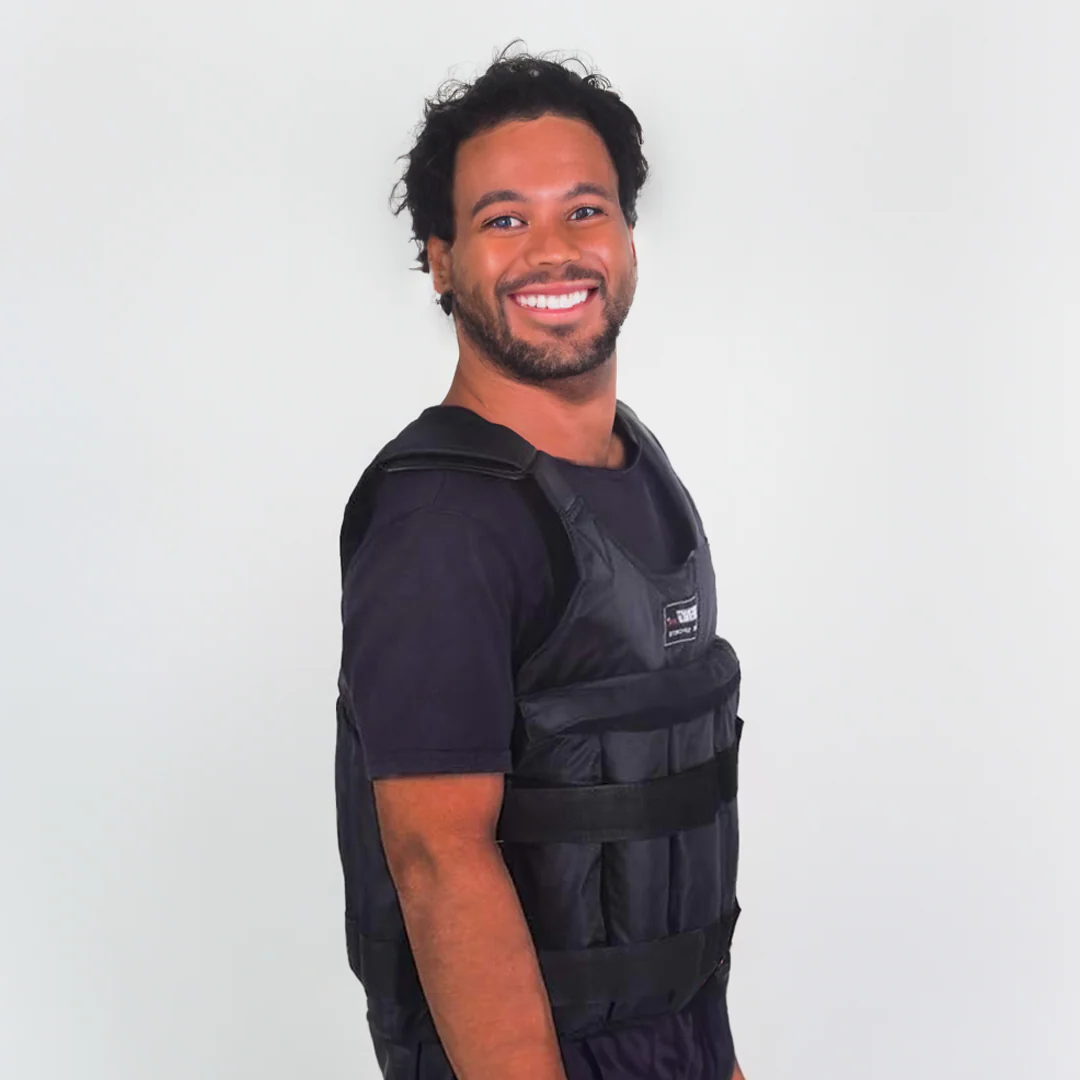Chaleco de pesas ajustable de alta calidad para entrenamiento de fuerza. Impulsa fitness, resistencia y acondicionamiento.