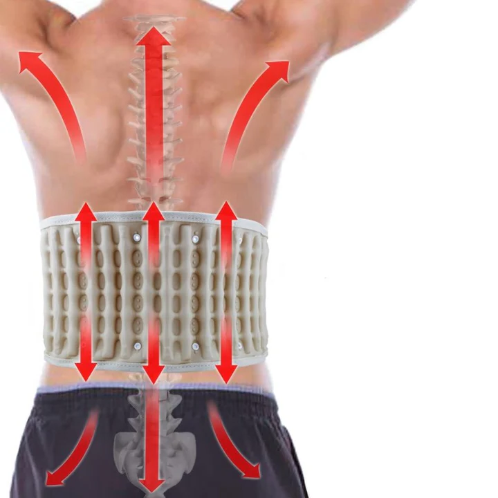 Cinturón de descompresión lumbar. Alivio para ciática, hernia discal y estenosis espinal. Soporte para espalda.