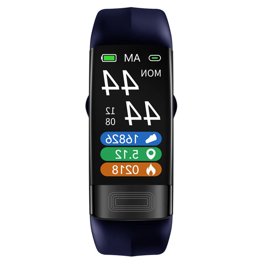 Smartwatch de silicona unisex con rastreador de sueño y notificaciones, ideal para actividad física y salud femenina.
