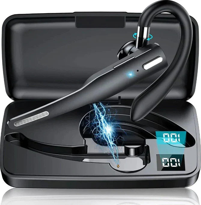 Auriculares inalámbricos Bluetooth 5.1, controles accesibles para manos libres y gestión de llamadas.