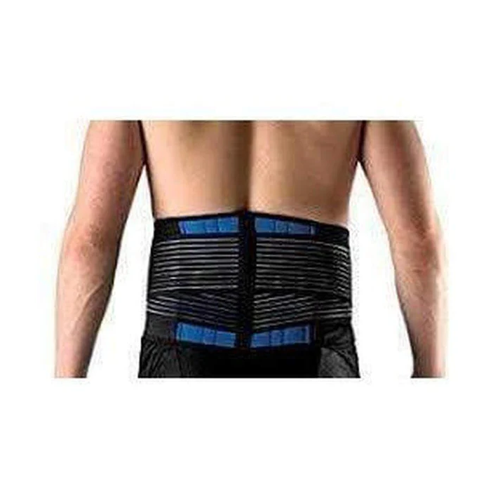 Faja lumbar de neopreno adaptable para hombres y mujeres, ofrece soporte y alivio efectivo del dolor.