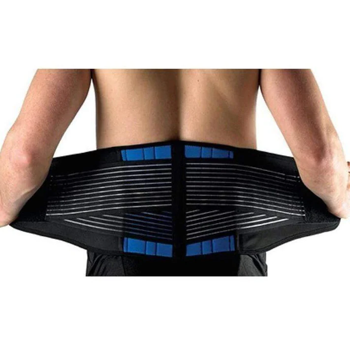 Soporte de espalda para alivio del dolor lumbar. Faja ajustable para bienestar y confort diario.