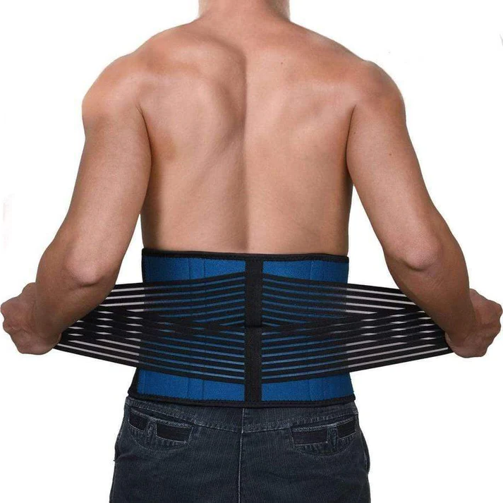 Cinturón lumbar de neopreno para corrector de postura y soporte de espalda. Ideal para rehabilitación.