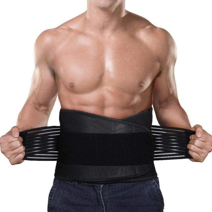 Faja de soporte lumbar ajustable para alivio del dolor de espalda baja en hombres y mujeres. Neopreno.