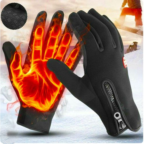 Guantes térmicos impermeables unisex para ciclismo y esquí. Ideales para deportes de invierno, mantienen las manos calientes.