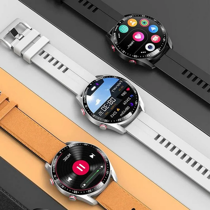Smartwatch deportivo unisex resistente al agua. Ideal para fitness, natación, seguimiento de actividad y GPS.