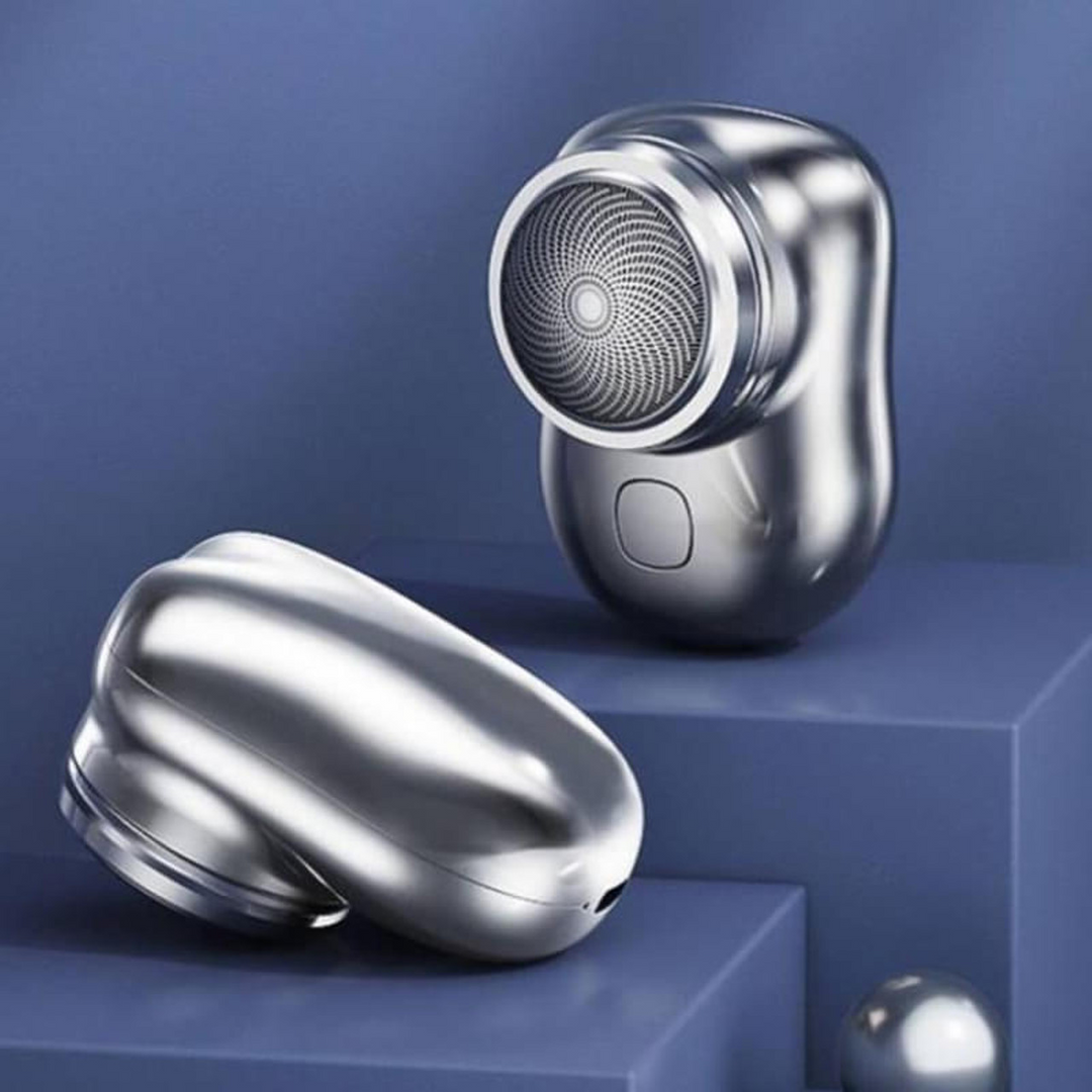 Afeitadora eléctrica mini portátil para hombres, afeitado perfecto y rápido en cualquier lugar.
