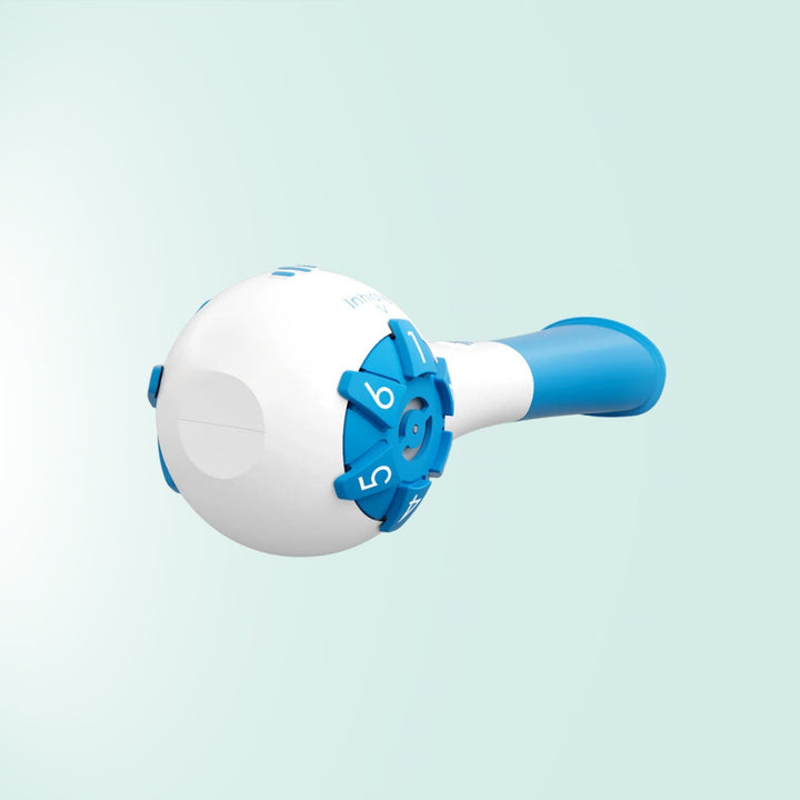 Entrenador de respiración para fortalecer pulmones, mejorar capacidad pulmonar y salud respiratoria general.