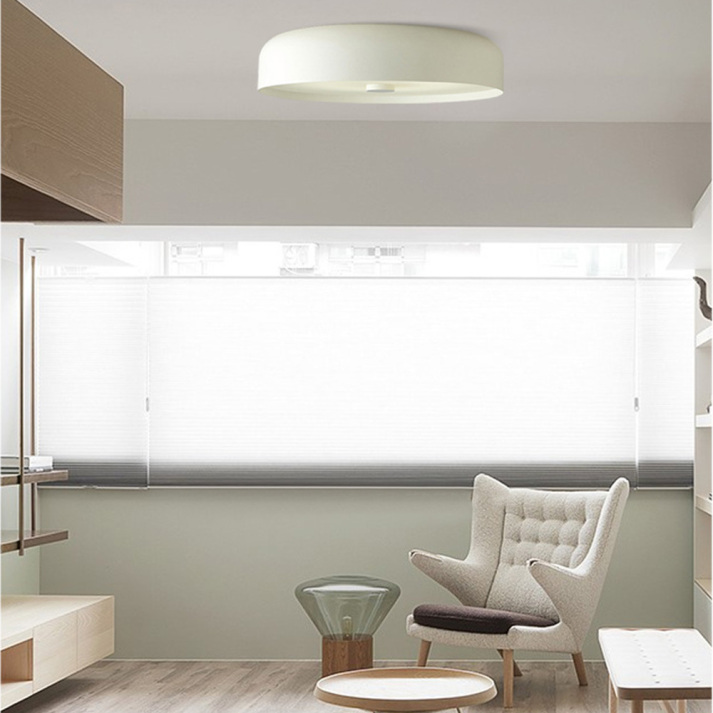 Lámpara de techo LED redonda y minimalista, iluminación adaptable para cualquier habitación interior.