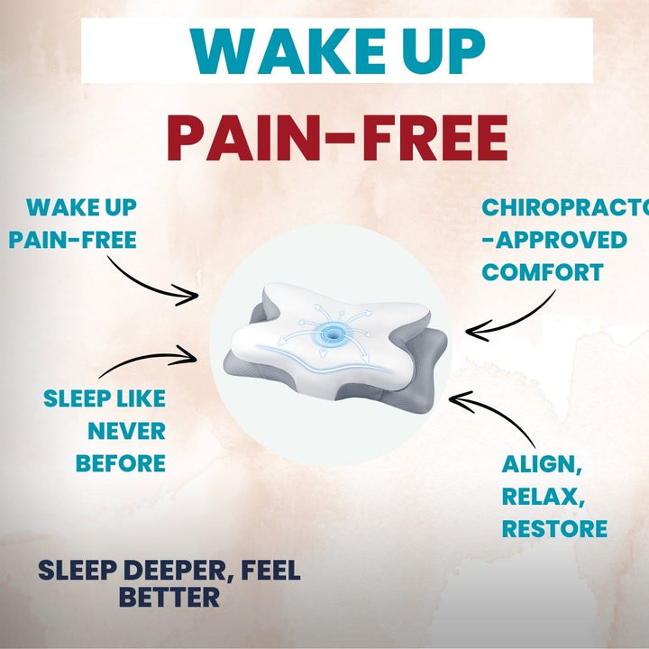 Almohada de salud cervical para un descanso óptimo, reduce el dolor y mejora la calidad del sueño.