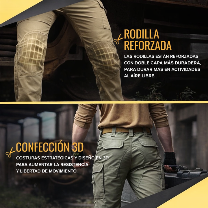 Pantalón outdoor flexible para hombre, resistente al agua y aventura.