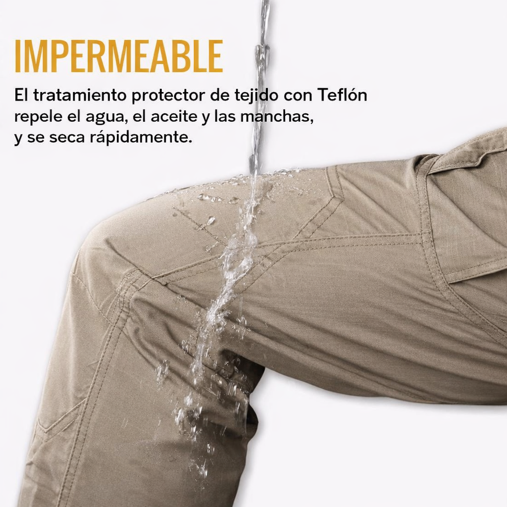 Pantalones cargo resistentes para hombre, perfectos para trekking y aventura.