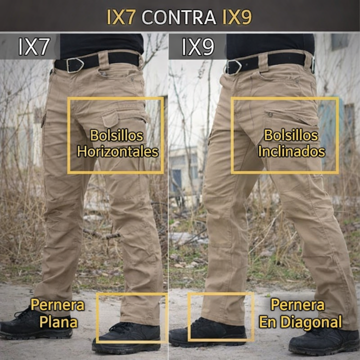 Pantalón de hombre resistente, con múltiples bolsillos, ideal para senderismo.