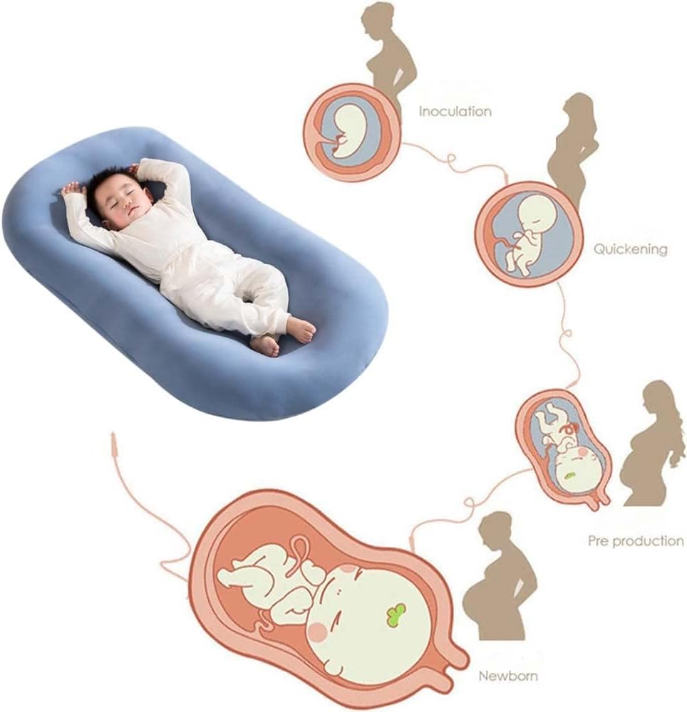Cojín infantil de algodón transpirable, diseñado para el máximo confort y seguridad del recién nacido.