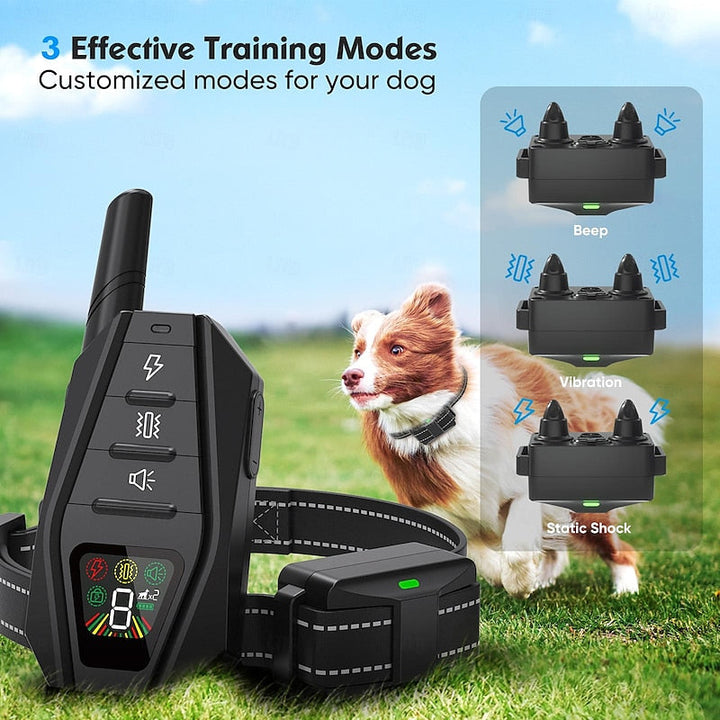 Collar de adiestramiento para perros con sonido, vibración y estático. Herramienta eficaz para obediencia canina.