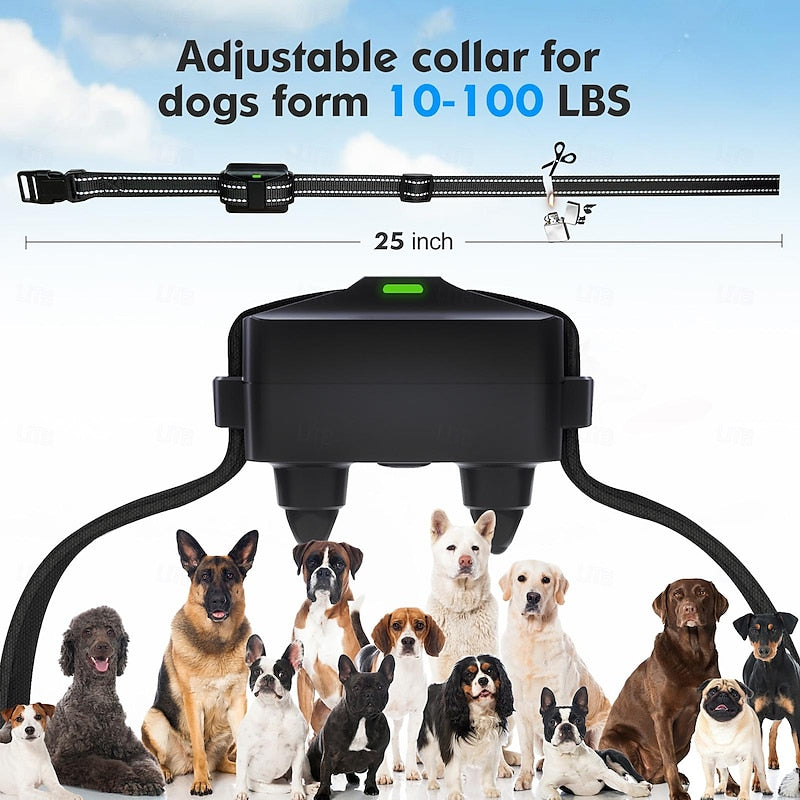Collar de adiestramiento para perros con modos de sonido, vibración y estático. Ideal para la obediencia canina.