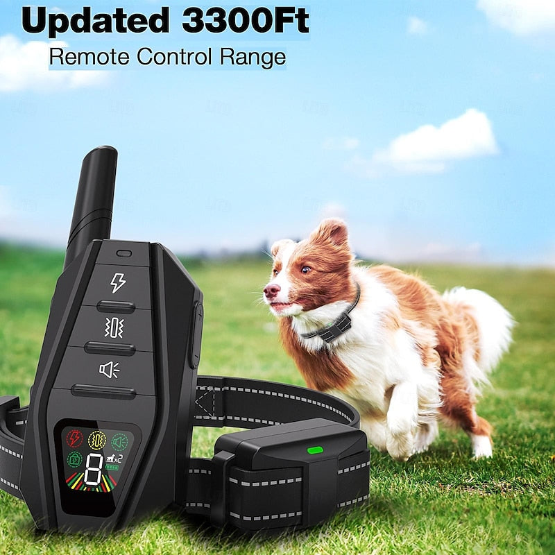 Collar de adiestramiento para perros: impermeable, perfecto para entrenamiento al aire libre, con sonido y vibración.
