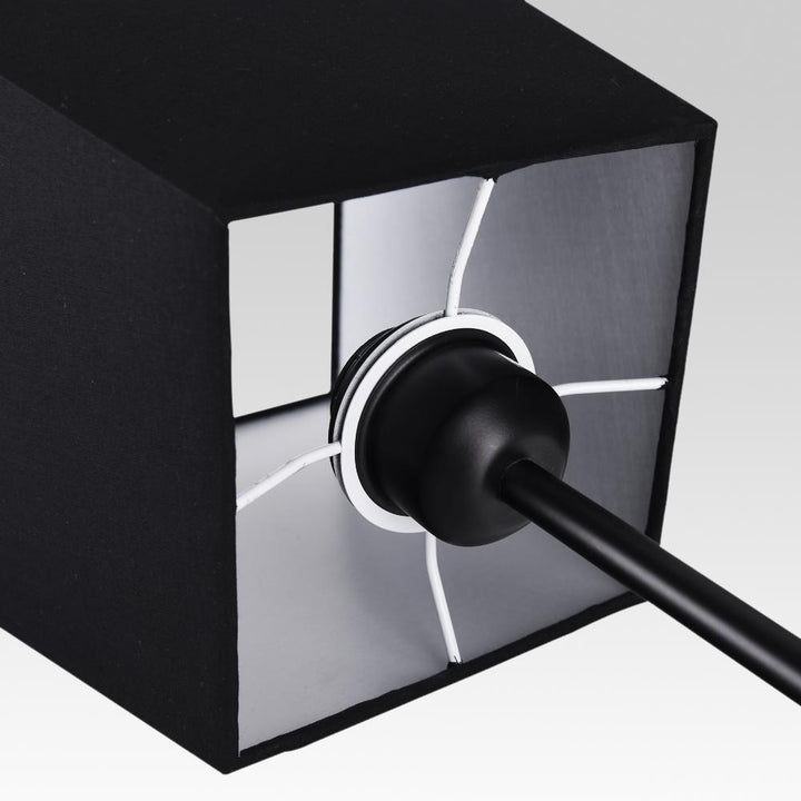 Luz colgante geométrica contemporánea. Lámpara de techo minimalista para diseño interior.