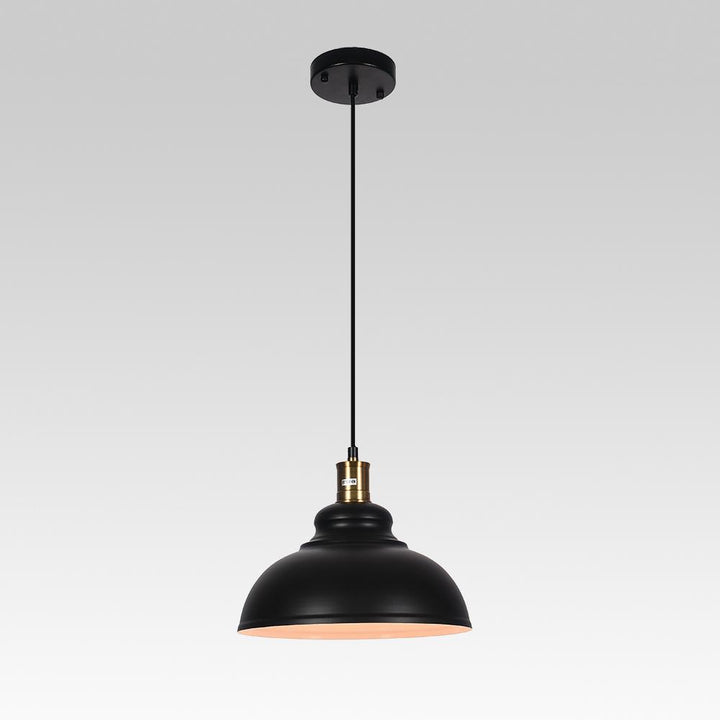 Estilo moderno: lámpara colgante industrial negra, iluminación decorativa para cocinas.