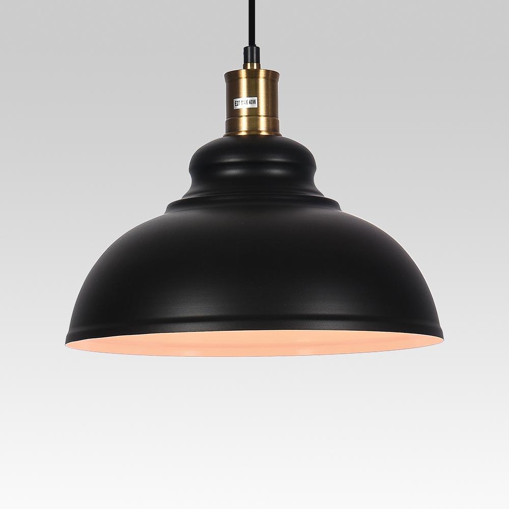 Lámpara colgante industrial negra, un toque moderno y único para cualquier habitación.