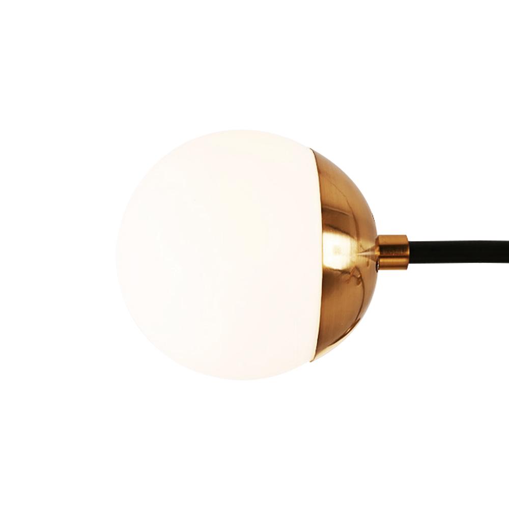 Iluminación ambiental Sputnik moderna. Candelabro de diseño medio siglo para decoración del hogar.