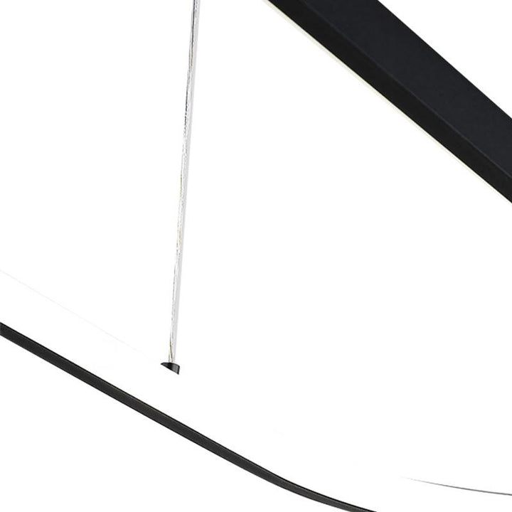 Lámpara de techo LED ovalada de estilo contemporáneo, eficiencia energética para hogar.