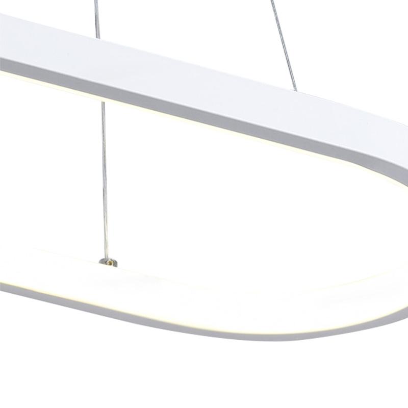Luces colgantes LED ovaladas con diseño minimalista, aportando estilo y luz a tu espacio.