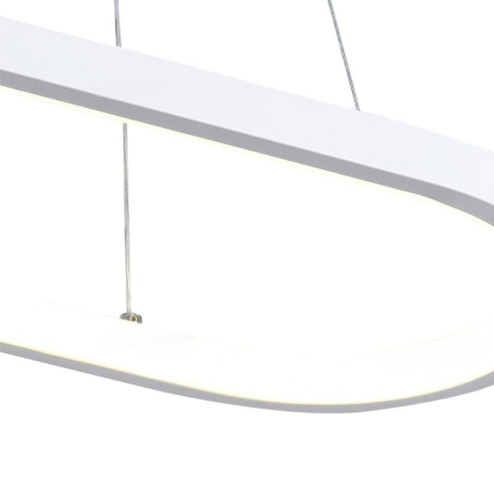 Luces colgantes LED ovaladas con diseño minimalista, aportando estilo y luz a tu espacio.