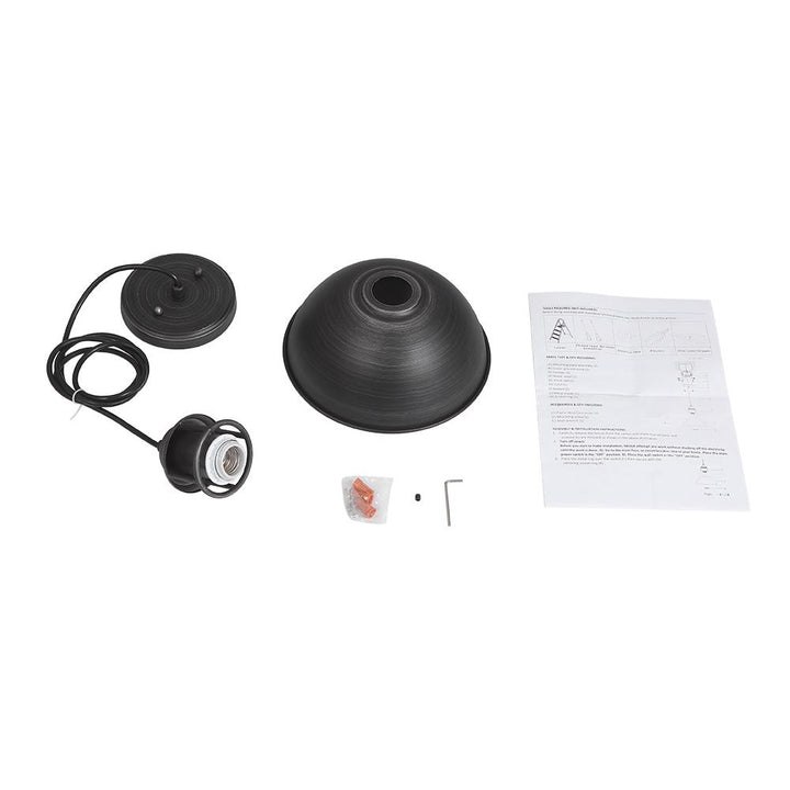 Lámpara colgante industrial moderna, forma de cúpula, ideal para decorar cocinas.