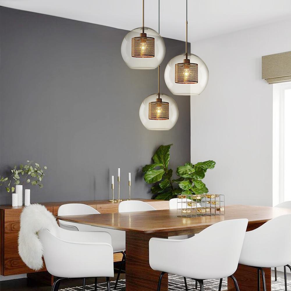 Lámpara colgante de globo moderna para interior, diseño chic y minimalista, iluminación elegante.