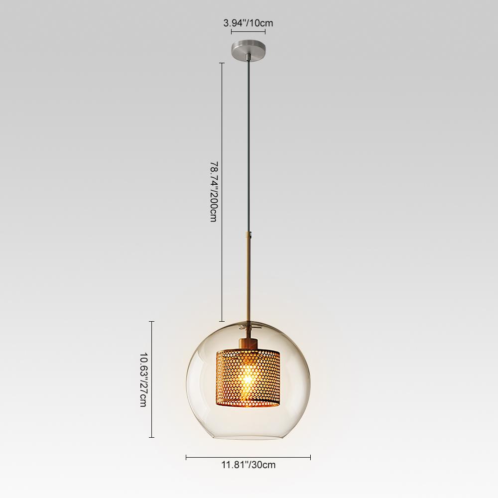 Globo de luz colgante moderno, lámpara decorativa chic para cualquier ambiente del hogar.