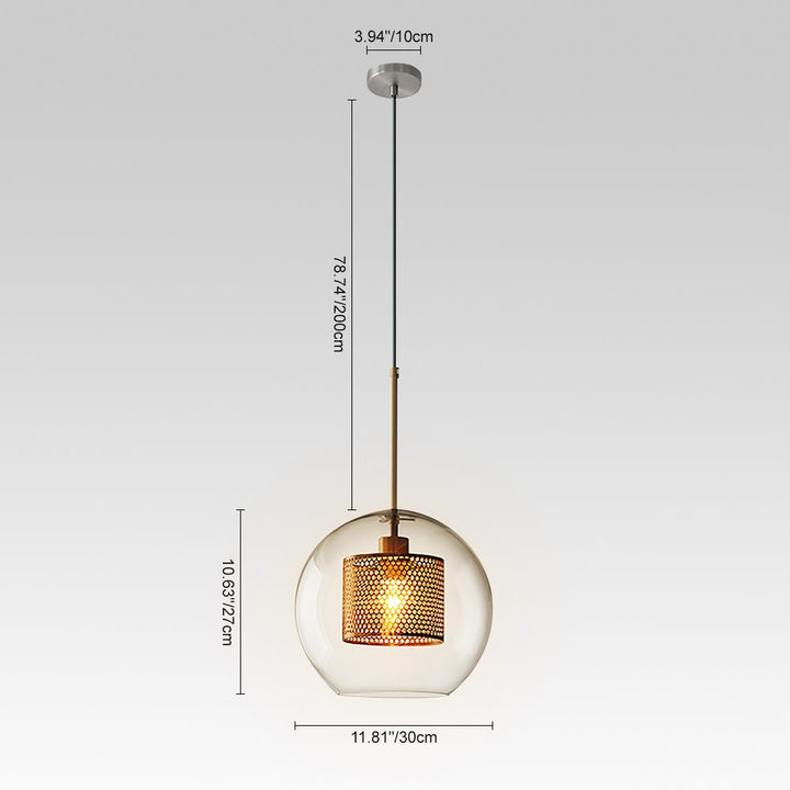 Globo de luz colgante moderno, lámpara decorativa chic para cualquier ambiente del hogar.