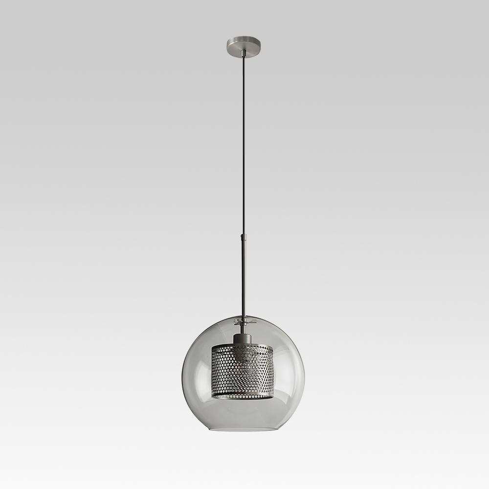 Lámpara de techo minimalista con globo, colgante moderna para diseño de interiores.