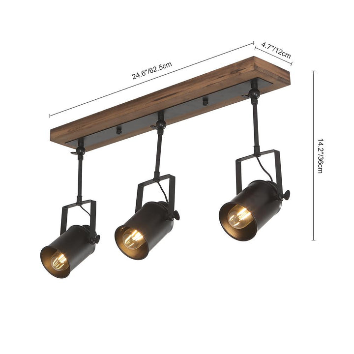Lámpara de techo industrial farmhouse con 3 luces, realza la decoración de tu cocina o comedor.