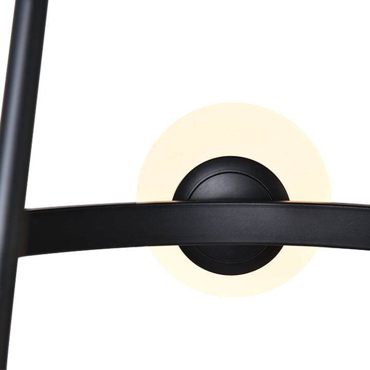 Candelabro de 5 luces tipo burbuja, negro. Perfecto para iluminación moderna y diseño de interiores.
