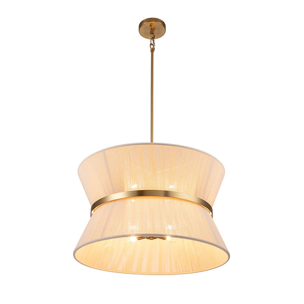 Luz colgante moderna de cuerda regulable, perfecta para decoración costera.